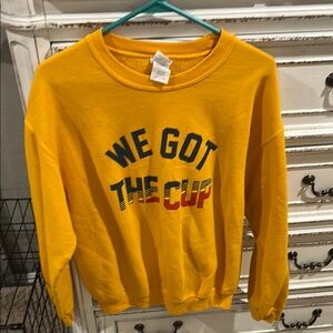 St. Louis Blues Yellow 'We Got The Cup' Sweatshirt sz medium unisex